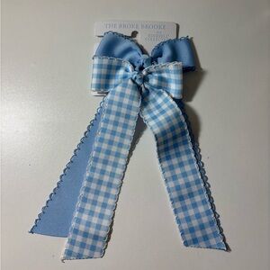 The broke Brooke for Edgehill collection bows blue & white